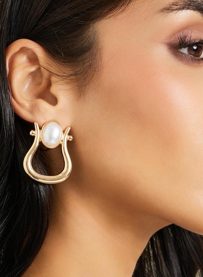 ستايلي أقراط متدلية بلؤلؤ - Image 1